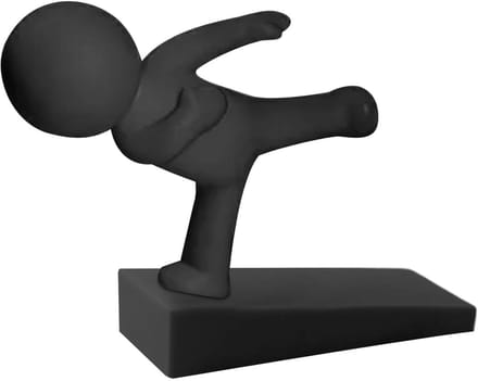 Rubberen deurstopper - Leuke wig - Deur op zijn plek - Actiefiguur ontwerp - 9x5x3cm - Niet gespecificeerd
