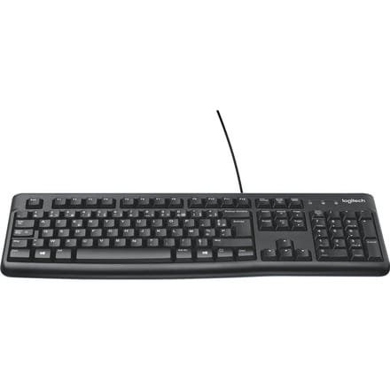 Logitech MK120 PC - FR - Keyboard and mouse set - Frans - Zwart