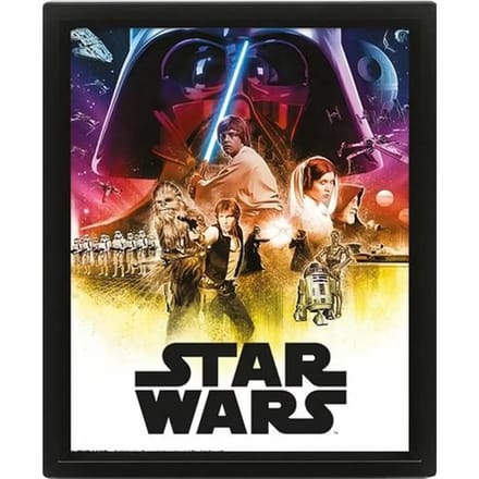 3d lenticulaire poster Pyramid Star Wars Episodes IV & V