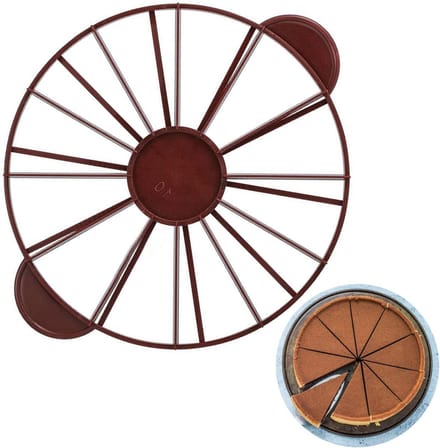 Cake Divider 10/12 Stuks - Ronde Cake Portion Marker - Herbruikbaar en Efficiënt - Perfect voor Cheesecakes - ShopVlot