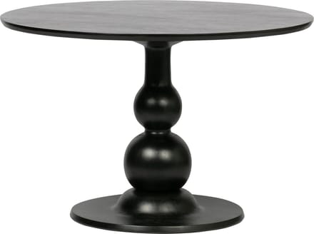 WOOOD Blanco eettafel - Mangohout - Zwart - 75x120x120