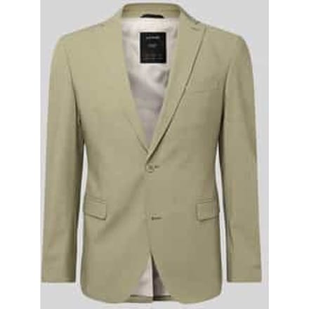 Slim fit colbert van gem6eleerde stretch