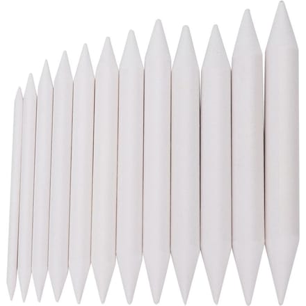 12 Stuks Wit Papier Pen Mengstompjes Schets Wrijf Tekengereedschap Schets Tekengereedschap white