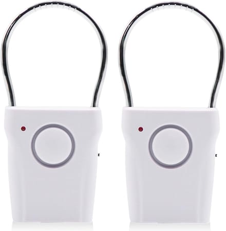 Deurgreep Alarm - Elektronisch Inbraakalarm - Veiligheid Thuis - 120 dB Geluid - Set van 2 - Wit