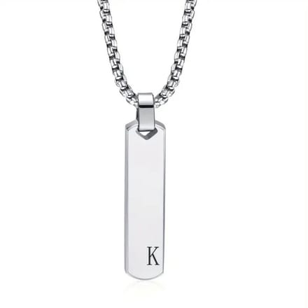 Nivard Ketting - Heren - Staal - Nep zilver - Met Hanger - K
