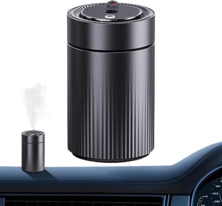 Auto Geur Diffuser - Luchtverfrisser Auto - Comfortabele Autoritten - Sterrenhemel Projectie - 11.35 cm - Zwart