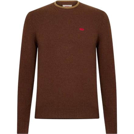Levis Heren Batwing Logo Crew Hals Trui (Bruin)