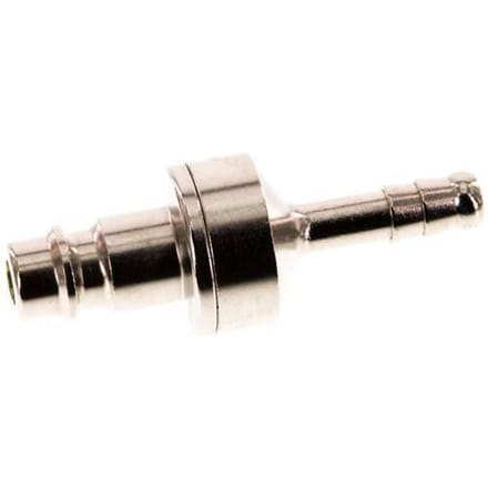Vernikkeld Messing DN 7.2 (Euro) Luchtkoppeling Insteeknippel 6 mm Slangpilaar Double Shut-Off