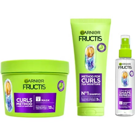 Garnier Fructis Method For Curls Set 200 ml + 370 ml + 150 ml