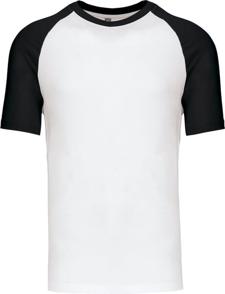Kariban Baseball - Tweekleurig t-shirt K330 - White / Black - L