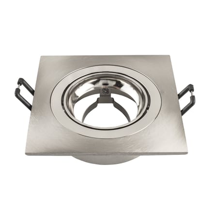 Ledvion - 1X LED Inbouwspot Sevilla - RVS - Ø92 mm - GU10