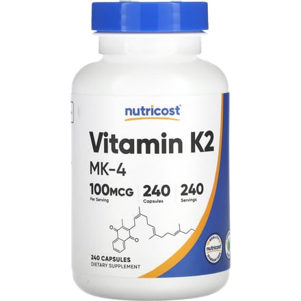 Vitamine K2 MK-4, 100 mcg, 240 Capsules