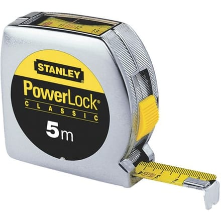 Stanley Rolbandmaat Powerlock 5m - 19mm boveninkijkvenster