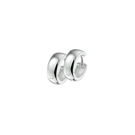 The Jewelry Collection Klapoorringen Bol - Zilver
