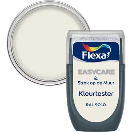 Flexa Easycare Verftester - Mat - Gebroken Wit / Ral 9010 - 30 Ml