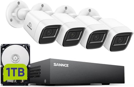 Bewakingscamerasysteem - CCTV Recorder - Huis Beveiligen - Hybride 5-in-1 - 8 Kanaals - Wit