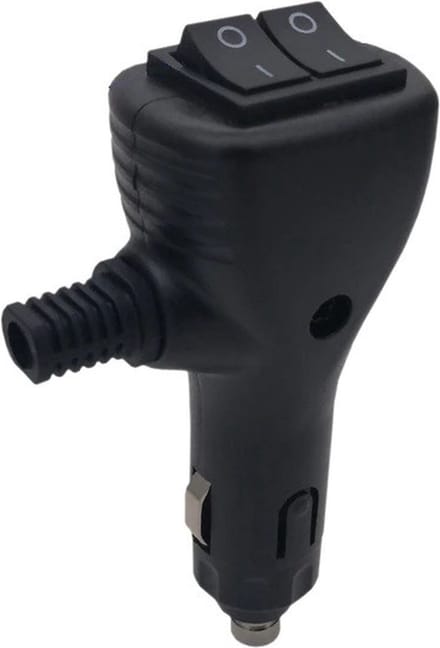 Sigarettenplug - Met twee ON-OFF schakelaars - 12 /24V