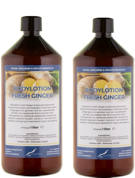 Bodylotion Fresh Ginger 1 Liter - set van 2 stuks