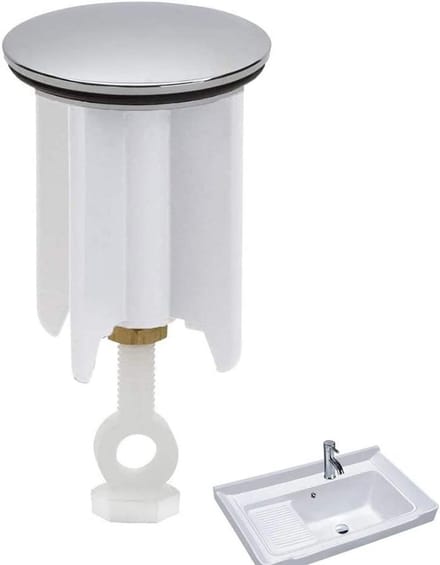 Universele Wastafelsifon Stop Universeel, Verstelbare Badkamer & Keuken Afvoerstop 40mm