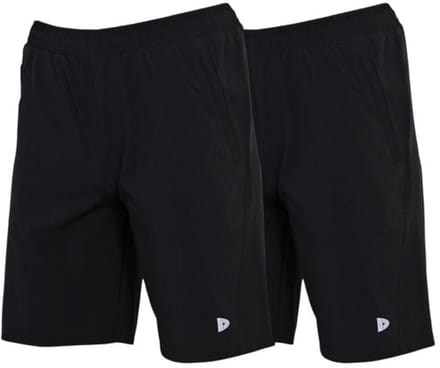 2-Pack Donnay - Sportshort (Graig) - korte broek - Heren - Black (020) - maat S