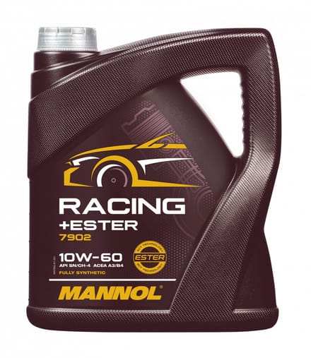Mannol Racing Ester | 10W60 | Vol Synthetische motorolie | 4 liter | De Oliereus