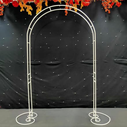 Rozenboog - Tuinboog Decoratie - Bruiloft Versieren - Stevig Metaal - 230 cm Hoog - Wit