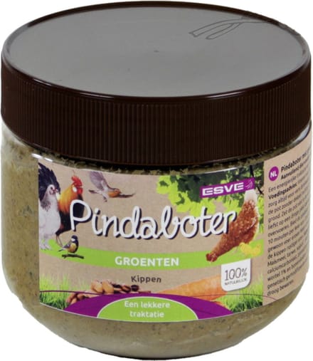 Esve Kippen Pindakaas 300 g - Kippenvoer - Groente
