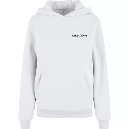 Dames Hoodie Miss Tee Take It Easy Flowers
