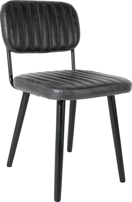 ANLI STYLE CHAIR JAKE WORN BLACK