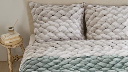 Ariadne at Home Chunky Dekbedovertrek - Eenpersoons - 140x200/220 cm - Groen