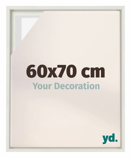 yd, Baklijst 60x70 cm Wit Mat - Lijst voor Canvasdoek - MDF Lyon