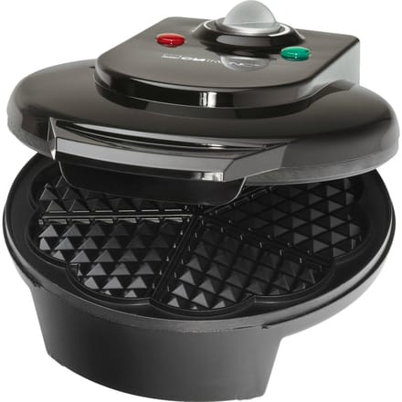 Clatronic WA 3491 - Wafelmaker - Wafelijzer - Hartvormig - Zwart