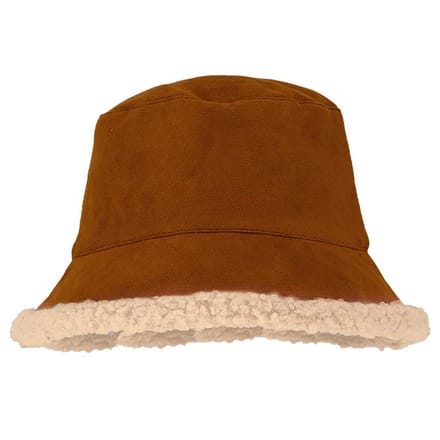 Morethansocks - Bucket hat dames - Suède - One size - Bucket hat dames - Buckethat