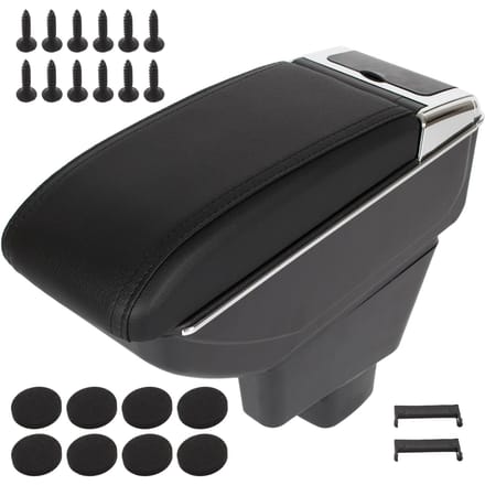 Modecar - Armsteun met Opbergvak - Zwart - Suzuki SX4 2006+ - Bevestigingsset