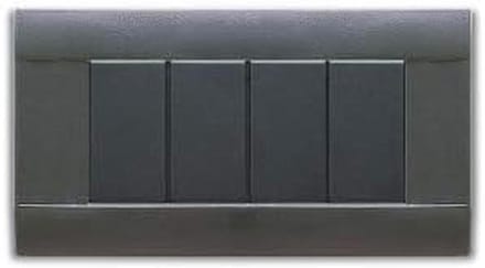 Kunstgras 4 meter Grijs Noir voor Buitenruimtes