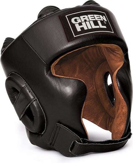 Green Hill Head Guard SPARTAN Black (Beschikbaar in verschillende maten)
