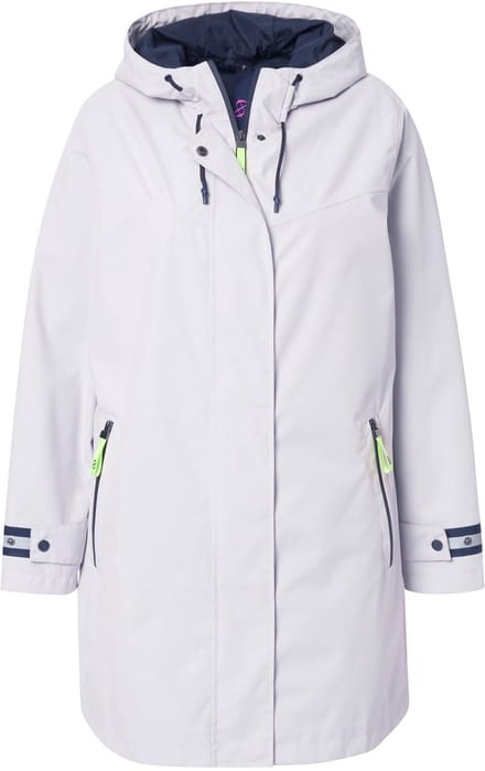 Laurasøn - Dames - Functionele jas capuchon rits - Grijsbeige - Maat 40+