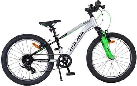 Volare Boost Kinderfiets - 20 inch - Zilver Groen - 7 versnellingen