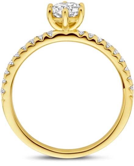 14K Geelgouden Ring Lab Grown Diamant 0.71ct F VS – 4035567