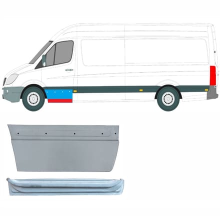 Reparatiepaneel voor deur voor Volkswagen Crafter 2005-2017 / Links / Set