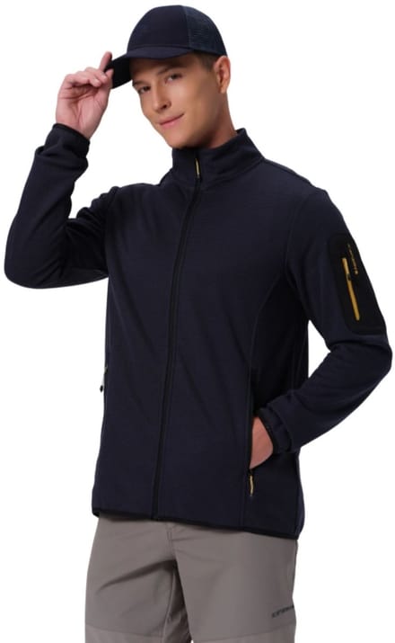 Ice Peak Bredstedt Fleecevest heren Donkerblauw 4XL