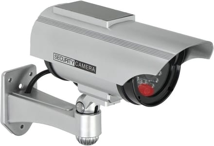 Dummy Bewakingscamera - Nep Camera - Afschrikking Inbrekers - Met Knipperende LED - 17.8 x 8 x 8 cm - Zwart