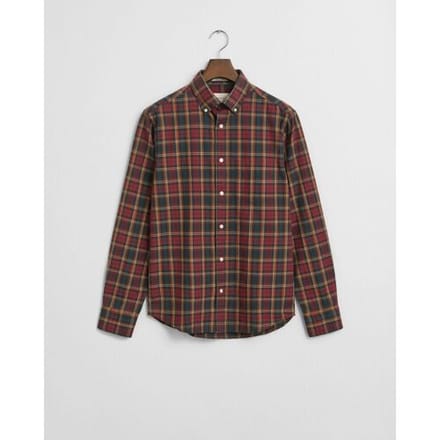Gant Casual overhemd Regular Fit rood katoen