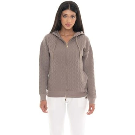 Capuchon sweaters Leone 1947 Woman Hoody Full Zip Bonded
