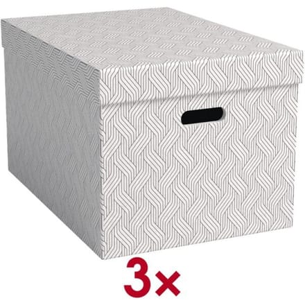 Leitz Opbergdoos VON Wit 46 l (b x h x d) 355 x 305 x 510 mm 3 stuk(s)