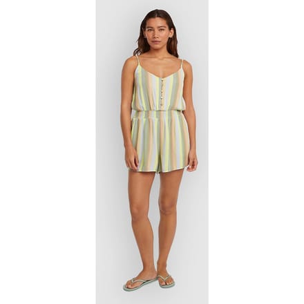 O'Neill Thin Strap Buttoned Romper Overall patroon