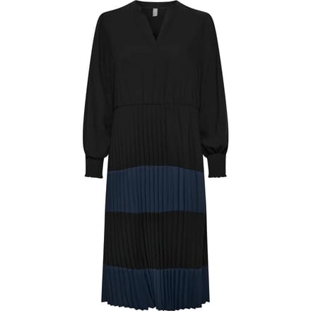 Jurk Feminine black blue