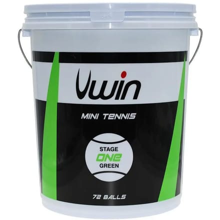 Uwin Tennisballen Stage 1 Junior Rubber/vilt Groen 72 Stuks