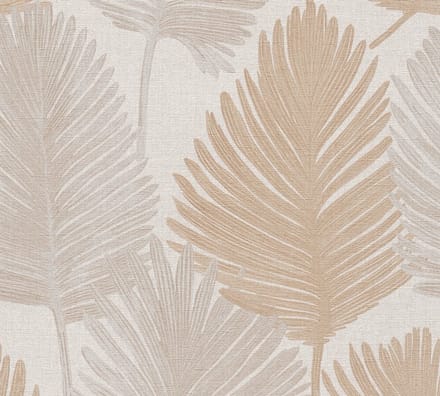 PALMBLADEREN BEHANG | Hotel Chic - beige crème - A.S. Création Metropolitan Stories Hot Spots
