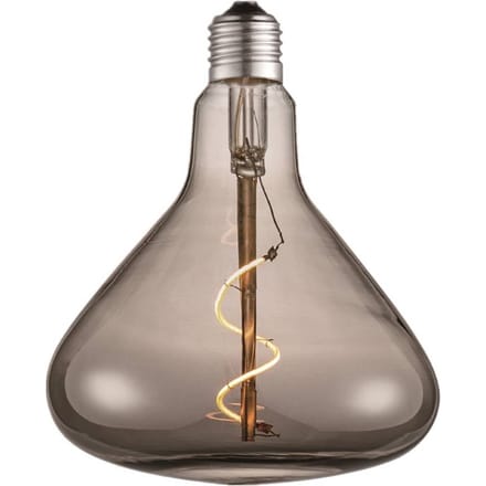 Lucande LED-trechterlamp, E27 4W, rookkleurig, Ø 14 cm, 1800K